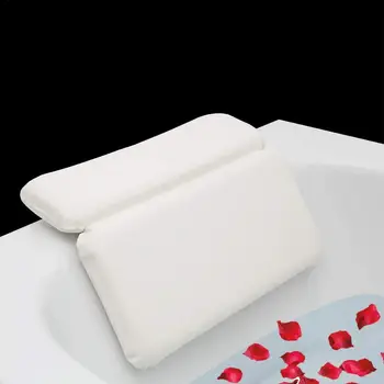 

SPA Bath Pillow Cushion With Suction Cups Non-slip Home Bath Bed Cushion Pad Comfortable Neck Back Support Bathing Pillows