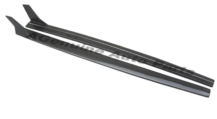 Carbon fiber Углеродное волокно кузова боковой Стайлинг планки литье спойлер боковые юбки для audi a3 s3 sline - Цвет: Carbon fiber