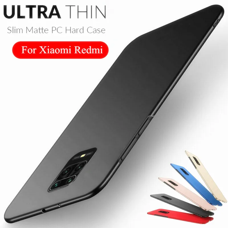 Slim Hard PC Case For Xiaomi Redmi Note 10 9 8 Pro 9s 9T 11s Mi 10T 11 Lite Poco X3 NFC M3 F3 11T Anti-skid Matte Back Cover | Мобильные