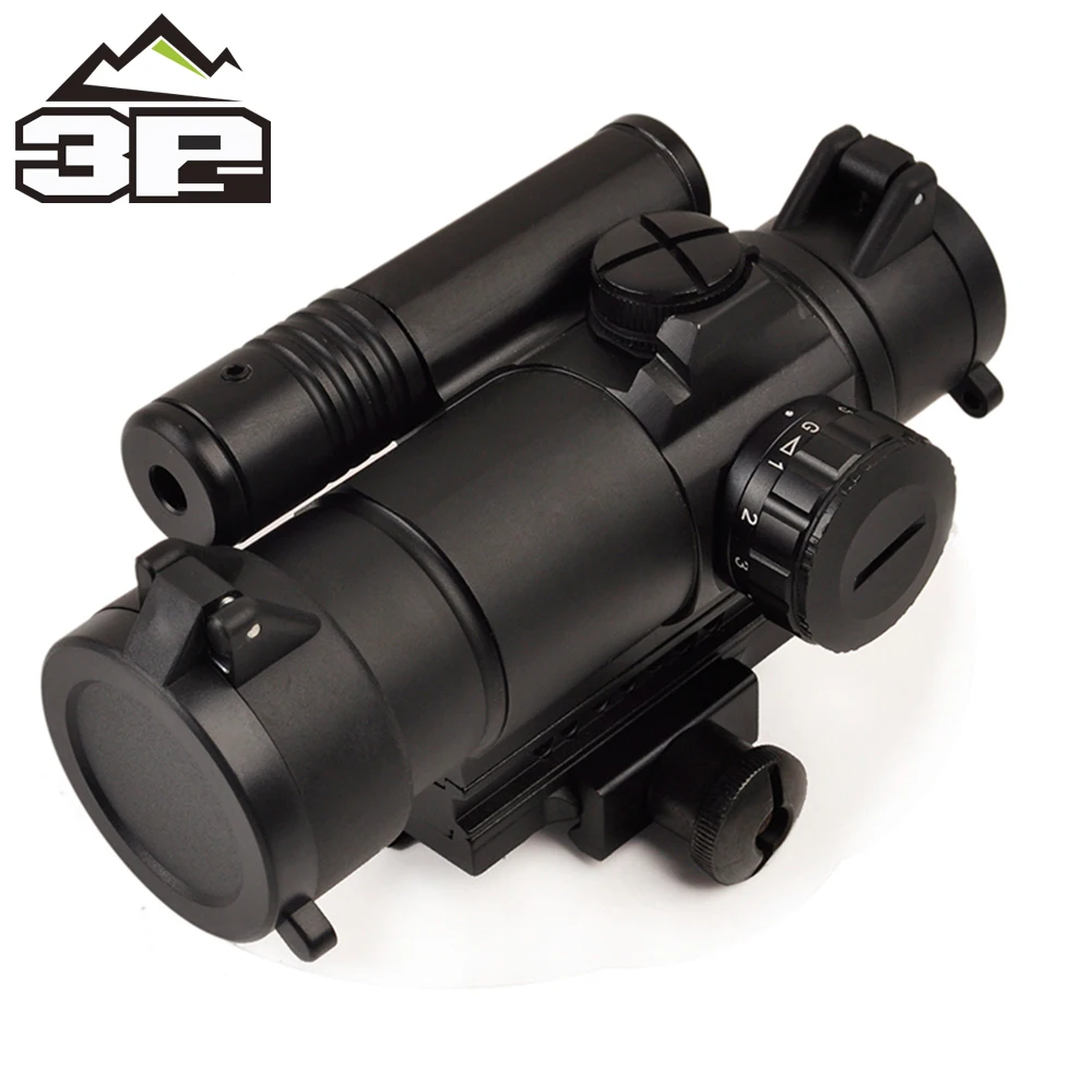 

Tactical M4 Red/Green Dot With Laser Sight Scope Rifle Weapon Sight Scopes for Hunting Accessories AO3047