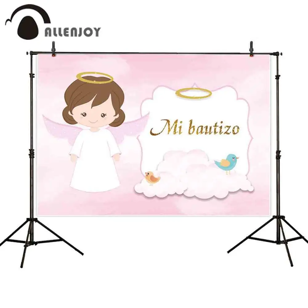 Фотофон Allenjoy с изображением крещения декорация для фотосессии новорожденного