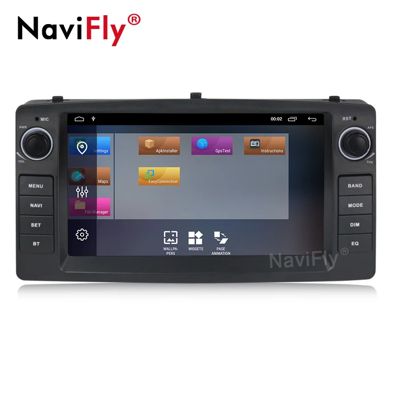 Cheap Navifly Android 9 Car DVD Player For Toyota Corolla E120 BYD F3 2000 2005 2006 Radio Multimedia Head Unit FM AM Stereo GPS 2+32G 2