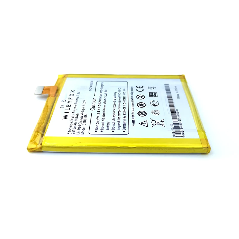 2500 мАч STB0115 батарея для wileyfox Storm STB0115 мобильный телефон новейшее производство высокое качество батареи