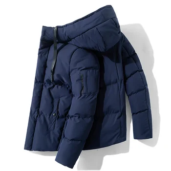 

Fashion Autumn Winter Jacket Men New Lightweight Overcoat Outerwear Coats Cotton Warm Hooded Men's Jacket Coats Chaqueta Hombre