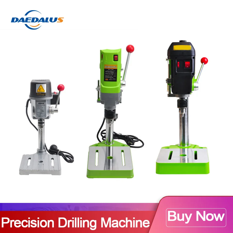 480W Mini Drilling Press 10mm Stroke Bench Drill 220V for CNC Drilling Machine