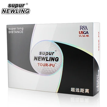 

Golf Ball Game for Golfer TOUR PU 12pcs/pack Three Piece with Retail Package Super Newline Brand Long Distance Soft 3-pieces 90