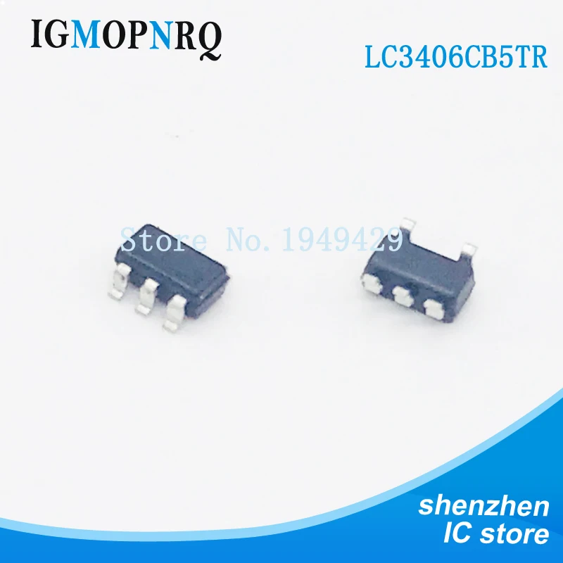 10ชิ้น/ล็อตLC3406 LC3406CB5TR Synchronous Buck ConverterชิปIC SMD SOT23 ...
