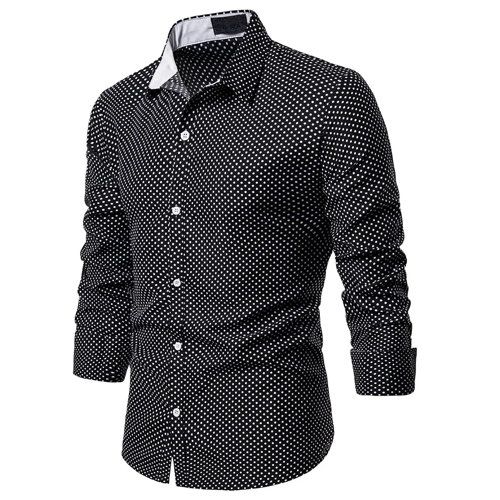 Disputent Осенняя рубашка, деловая одежда, приталенная Повседневная рубашка с рисунком «гусиные лапки», Мужская модная летняя рубашка с