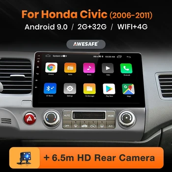 

AWESAFE PX9 for Honda Civic 2006-2011 Car Radio Multimedia video player GPS No 2din 2 din Android 9.0 2GB+32GB