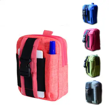 

Unisex Sports Waist Bag Multi-purpose Canvas Zippered Bag Cellphone Pouch for Outdoor Running Cycling Hiking