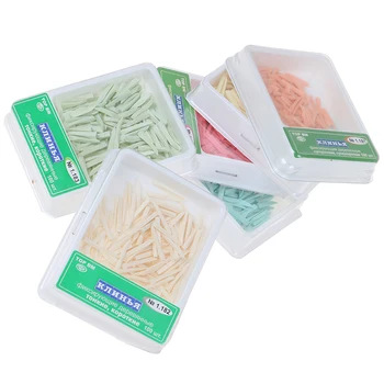 

100Pcs Dental Interdental Composite Preformed Wooden Wedges Fixing Restoration