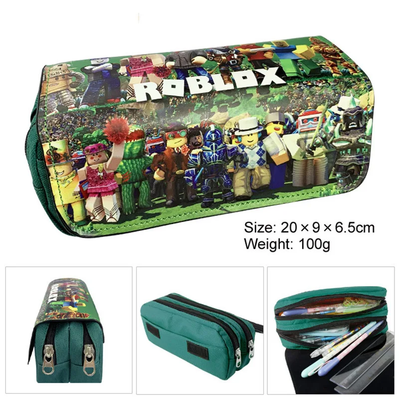 

Pen box multi-function school pencil bag large-capacity canvas pen case cute school supplies gift