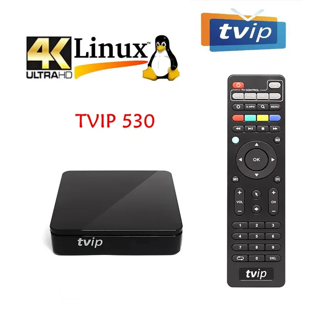 $66.68 NEW Tvip 530 Scandinavia Linux OS Amlogic Amlogic S905W quad core USB WiFi 4K smart TV Box TVIP530/605 android media player