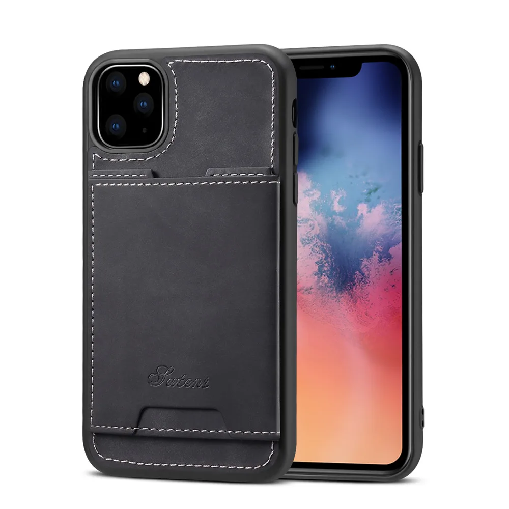 Держатель для карт со слотом Магнитный чехол для телефона для iPhone 11 Pro Max 7 8 6 6S Plus iPHone11 чехол Роскошный чехол для iPhone XS Max XR X Чехол