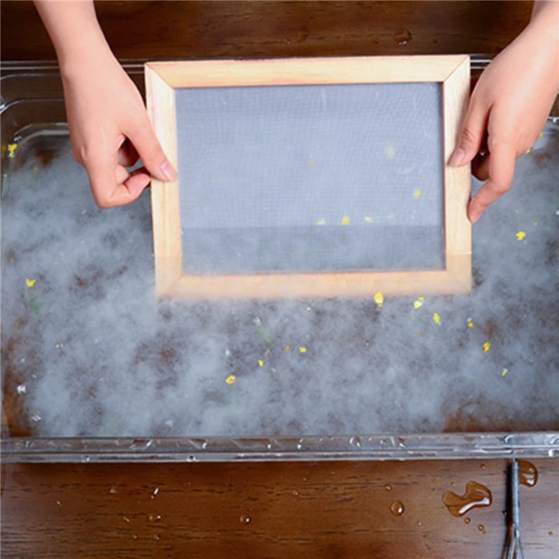 Multi Size Paper Making Mould Frame DIY Papermaking Paper Making Screen Learning Wood Handcraft Gift Wooden Mesh Mold