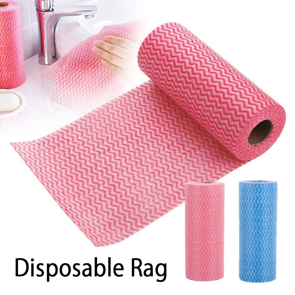 50 Count/Roll Disposable Cleaning Towels Multi Use Wiping Rag Reusable