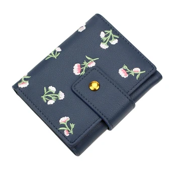 

Printing Flower Women Wallet Small Pu Leather Women Purse Short Brand Designer Lady Wallet Female Coin Purse Card Holder