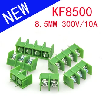 

50PCS/lot 8.5 mm KF8500 - 2P 3P 4P GX 8500 - 2 3 4 Pin Can be spliced Screw Terminal Block Connector Black Green 8.5mm Pitch