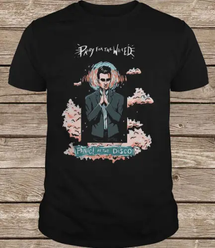 

Panic At The Disco Pray For The Wicked Shirt Cartoon T Shirt Men Unisex New Fashion Harajuku Funny Rick Tee Shirts
