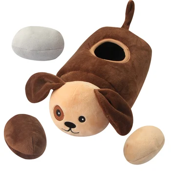 

Interactive Dog Toy Bite-resistant Pet Squeaky Toy Imitation Animals Dolls With Hidden Nest For Dog Training And Playing