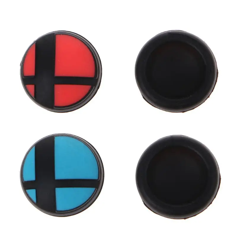 1 Pair Analog Thumb Stick Silicone Skin Grips Anti-Skid Joy Con Caps Replacement for Nintendo Switch NS Console Controller