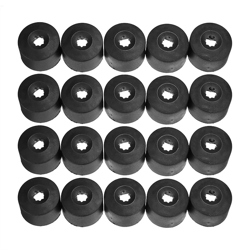 20Pcs 17mm Wheel Nut Bolt Cover Cap with Hook For V-W Car-styling Accessories