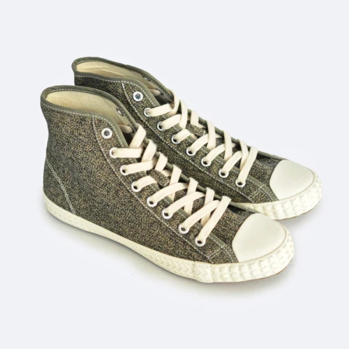 Khaki SauceZhan/Мужская Вулканизированная обувь; высокие кроссовки для мужчин; Мужская обувь; высокие кроссовки; классические кроссовки; обувь из джинсовой ткани - Цвет: Khaki