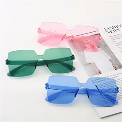 Cheap Square Goggle Sunglasses Women Candy Color Lens Eye Sun Glasses Female Girls Fashion Shades óculos de sol Eyewear