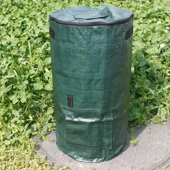 

Organic Waste Kitchen Garden Yard Compost Bag Environmental PE Cloth Planter Kitchen Waste Disposal Organic Compost Bag