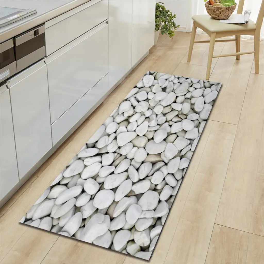

Cobblestone Pattern Floor Mat Kitchen Non Slip Floor Mats For Living Rooms Door Mats Entrance Decor Floor Rug Carpet