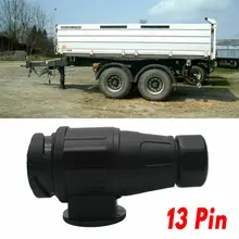 Водонепроницаемый 13 Pin Электрический Караван разъем подключения адаптера черный пластик буксировочный разъем прицепа самопровод Maypole ЕС разъем