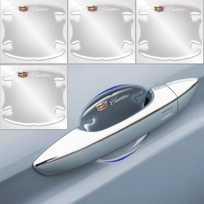 4 шт. наклейки на дверную ручку автомобиля против царапин и столкновений |