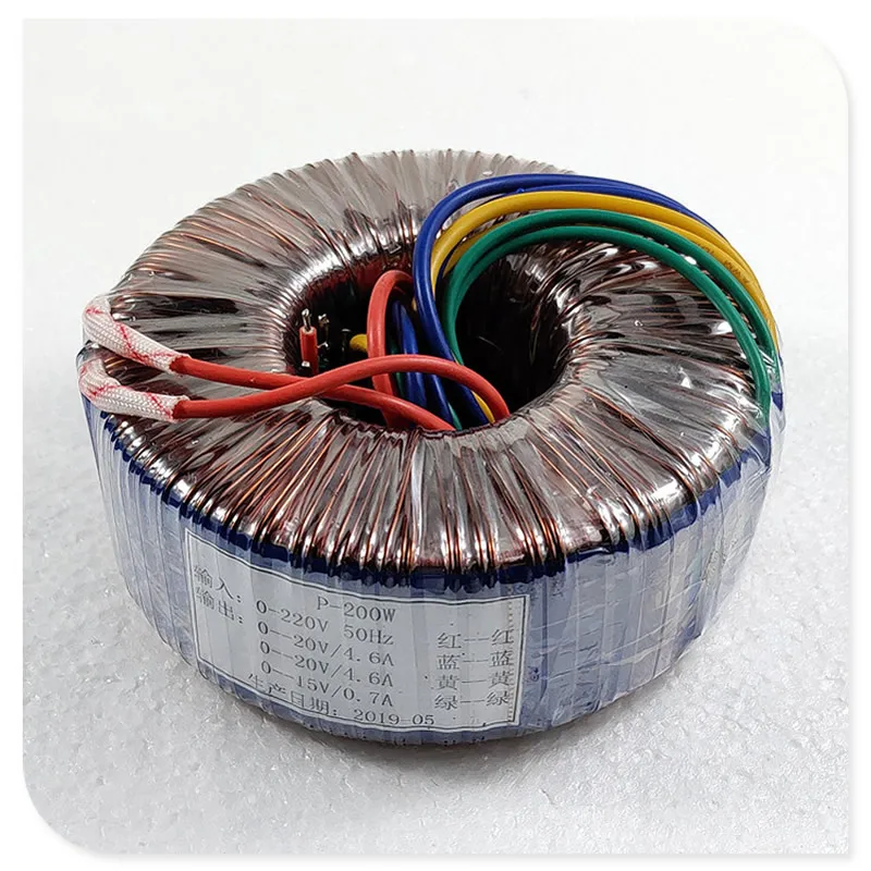 20V-0 4.6A 15V-0 0.7A 200W тороидальный трансформатор из чистой меди подходит для усилителя