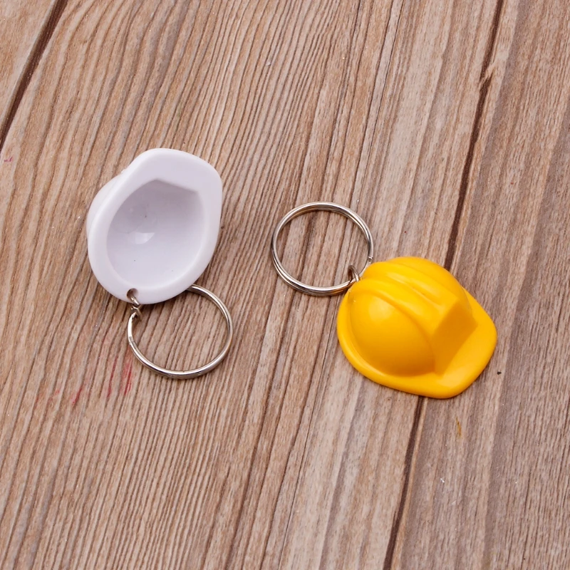 Plastic Helmet Hard Hat Keychain Event Holiday Creative Practical