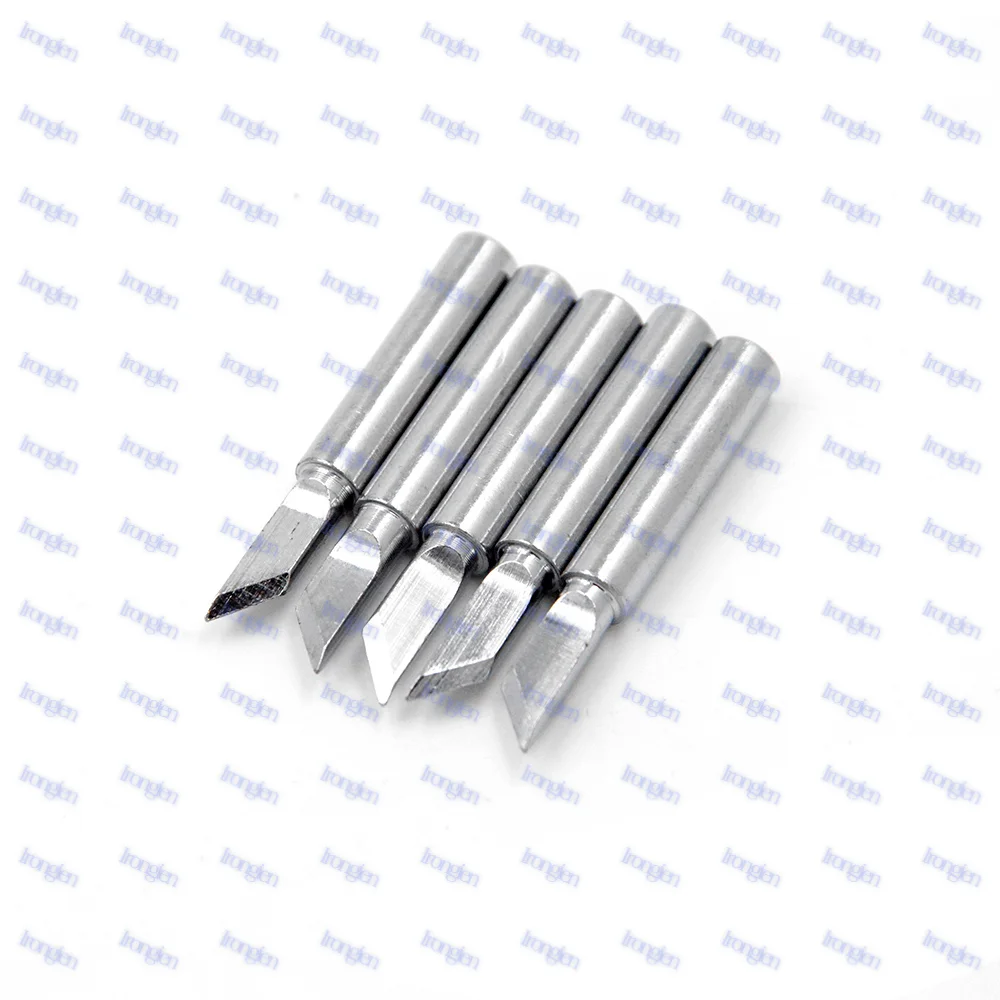 5pcs Soldering Iron Tips Pure Copper 900M  Soldering Iron Tips Solder Tip Tool Replacement for 936 Rework Station Wielding Tip best soldering station