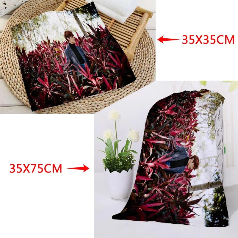 Custom KPOP TVXQ! Printed Square Towels Microfiber Absorbent Quick-dry Towel cotton Kids Beathroom washcloth handkerchief - Цвет: 16
