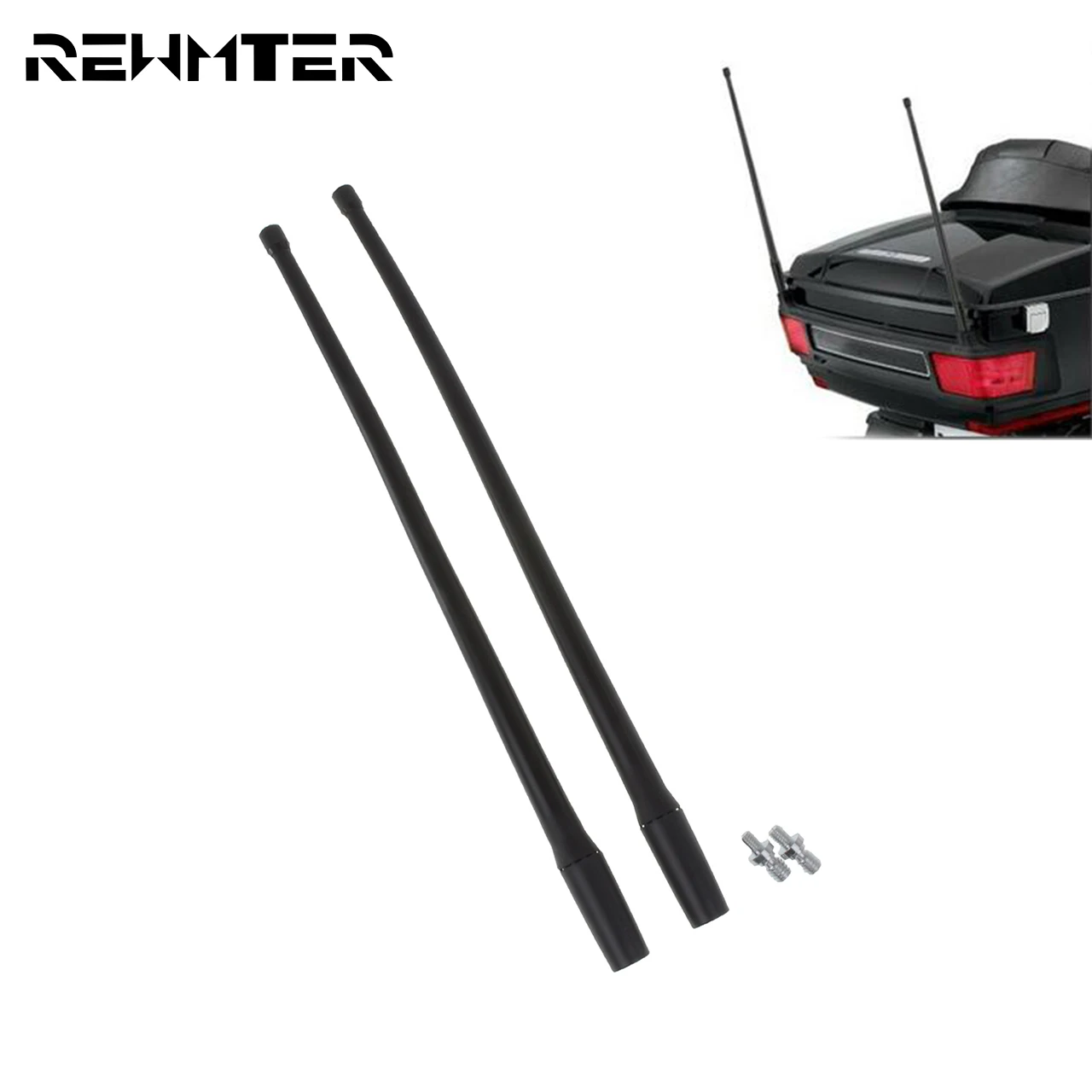 Moto 13 ''Moni Antenna Radio AM FM XM Antenna Accessori Per Harley Touring 1989-2019 Thru CVO Road Electra Street Glide