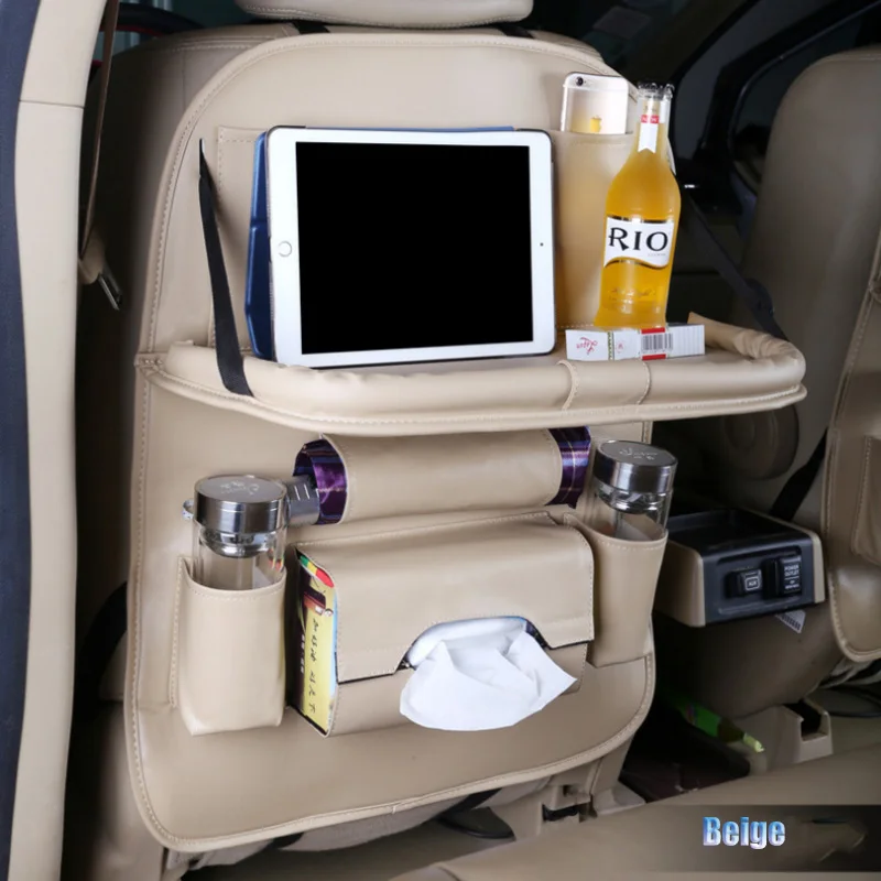 Необыкновенная кожаная сумочка для хранения заднего сиденья автомобиля