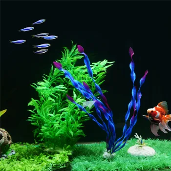 

Saim Aquarium Simulation Plants Landscaping Fish Tank Decoration 2/5pcs Long Water Grass Plastic Aquarium Fishes Plants Ornament