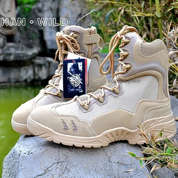 

Military Zipper Tactical Boots Sneakers Men Hiking Hunting Boots Mountain Climbing Shoes Cs Camping Fishing Trekking Shoes