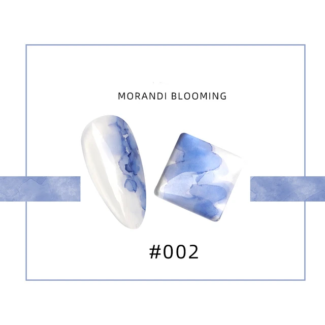 SKVP Light Color Vernid Semi Permanent Gradient Nail Polish Gel blue Blooming Sweet Daily Watercolor Liquid Latex For Nails 002