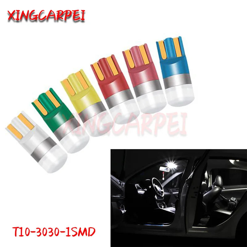 

T10 3030 1SMD W5W LED Canbus License Plate lights Brake lights Auto Dome Door Bulb Fog lights Day Running Light White 6000K