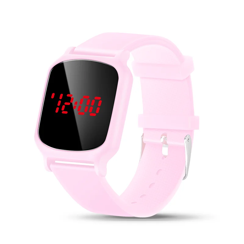 Girls Watch 50m Waterproof Girl Cute Kids Watches Clock Digital LED