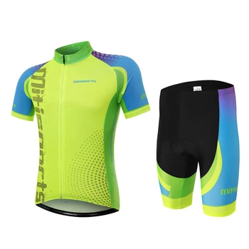 

2020 New Fashion 2 Pieces Cycling Suit Set Floral Print Stand Collar Short Sleeve T-Shirt and Shorts for Men Cycling Sets