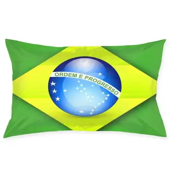

Flag of Brazil Fashionable pillowcase and rectangular decorative pillowcase 20 "x30"