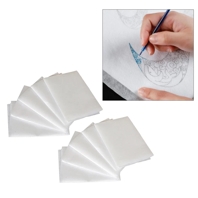 10Sheets Transfers Paper/ Water Soluble Embroidery Stabilizer