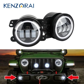 

4 inch 30W LED foglights Projector Driving light White/Amber Turning signal for Jeep Wrangler Dodge Chrysler Front Bumper lights