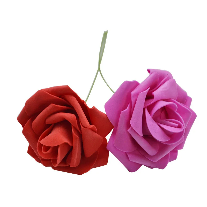 10 головок 8 см новые красочные искусственные из ПЭ пены розы Букет невесты домашний Свадебный декор Скрапбукинг DIY Поставки