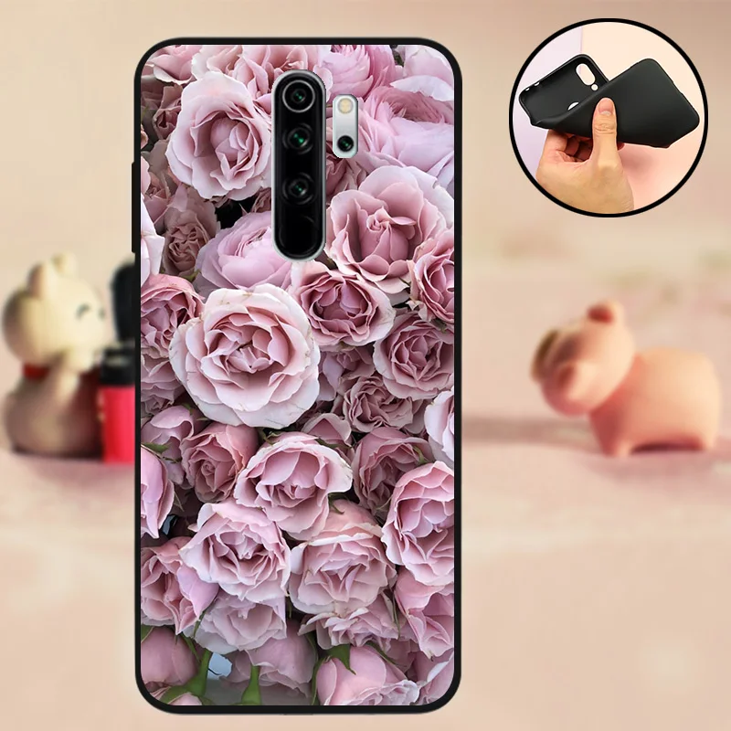 Untuk Xiaomi Redmi Note 8 Note8 Pro Case Silikon Lembut Funda untuk Xiaomi Redmi Note 8 Penutup Belakang Case Hitam bumper TPU Cellphone