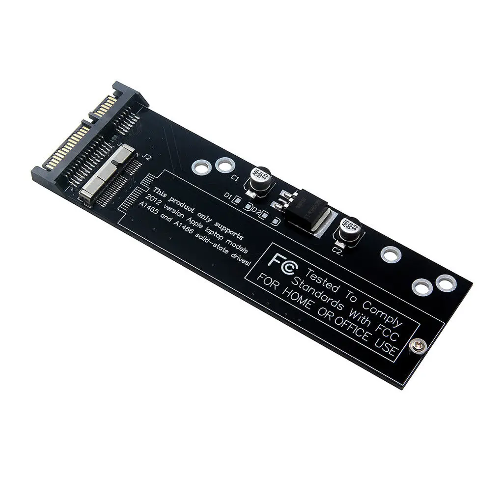 SSD на SATA адаптер карты для 2012 MacBook Air A1466 A1465 A1398 A1425 высокой мощности LDO чип